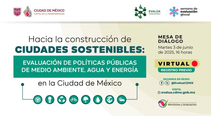 Hacia la construcción de ciudades sostenibles: Evaluación de políticas públicas de medio ambiente, agua y energía en la CDMX (Evalúa Ciudad de México)
